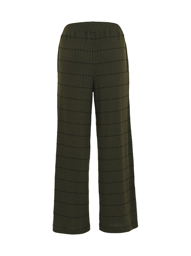 Sassy wide leg dark olive pants with comfortable waist band