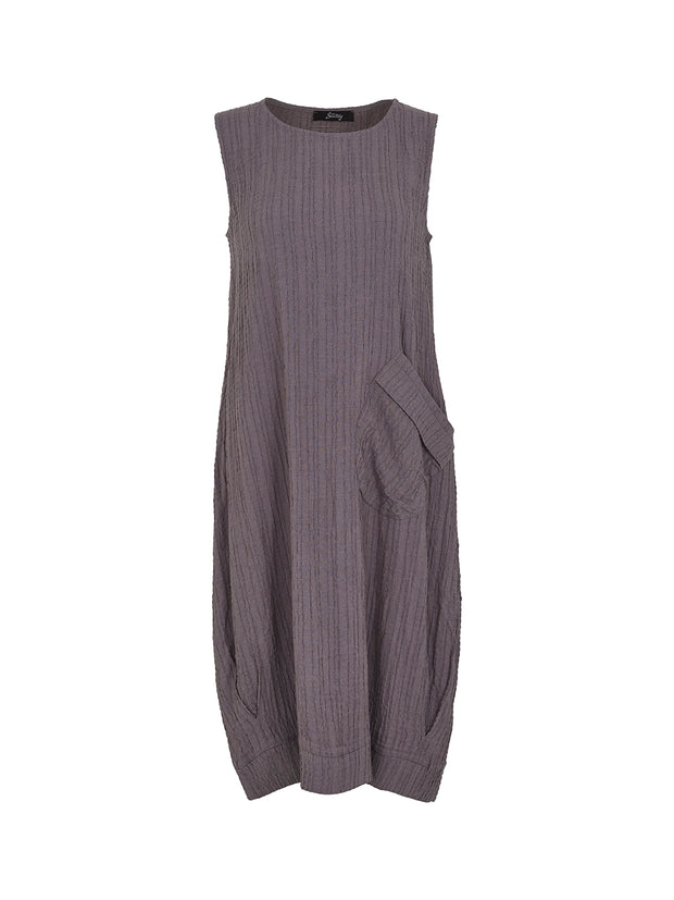 Sassy sleeveless round neck long dress