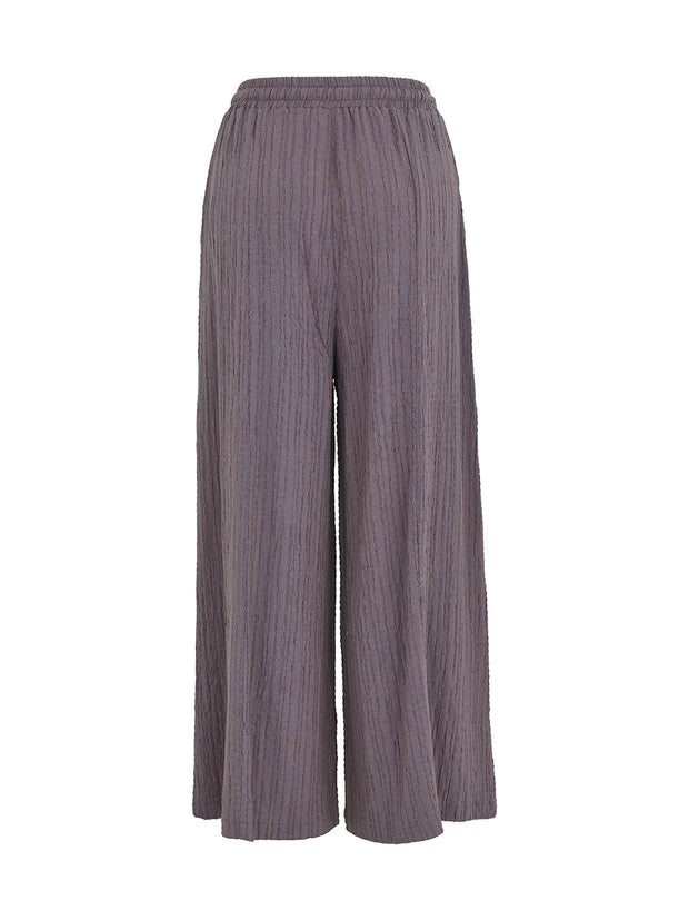 Sassy wide leg drawstring waist charcoal grey pants