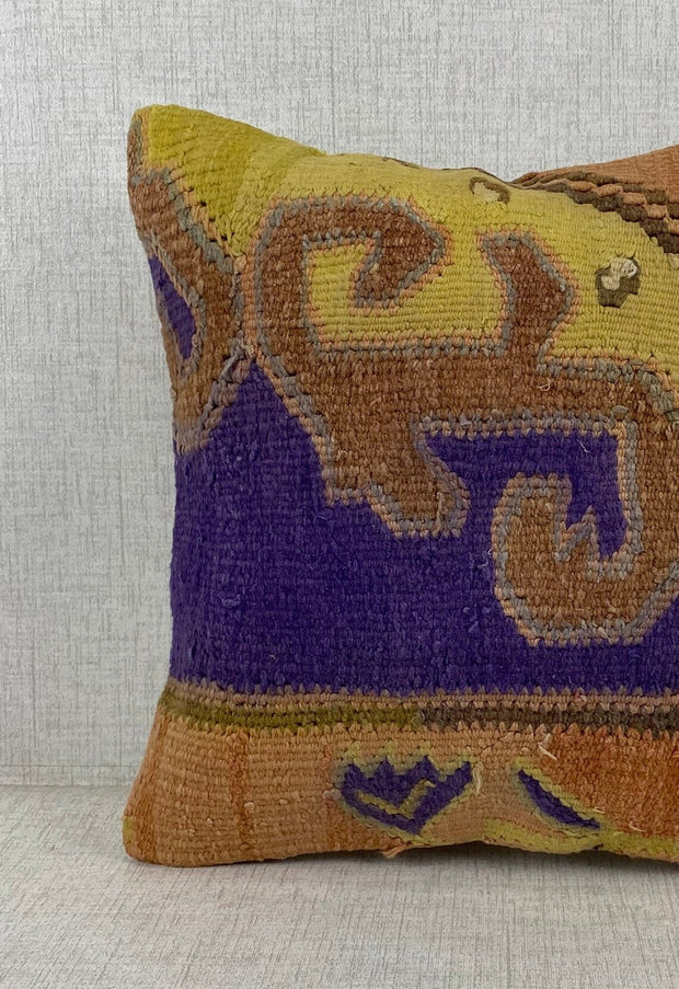 Vintage Kilim Cushion Cover #1 16x16