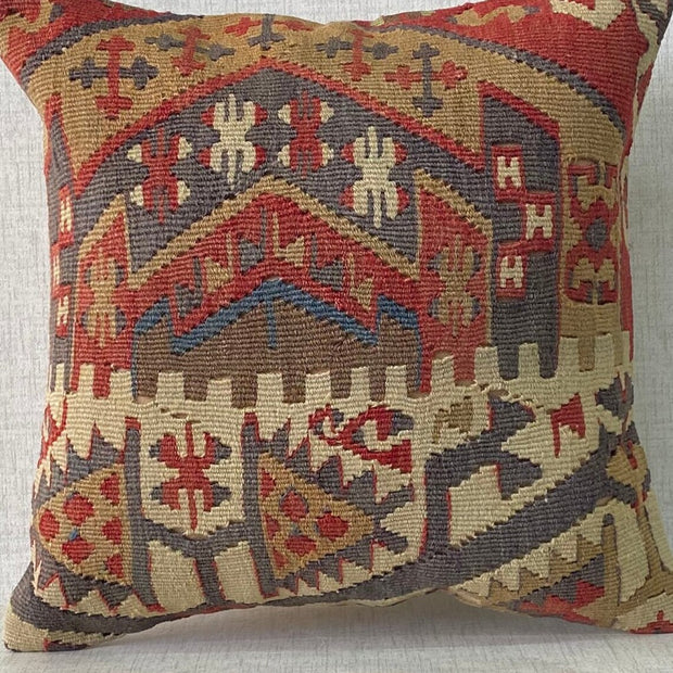 Vintage Kilim Cushion Cover #2 16x16