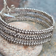 Moroccan bracelet 3 strand granulated
