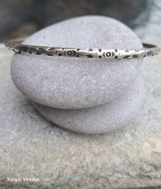 Moroccan bangle fine silver vintage