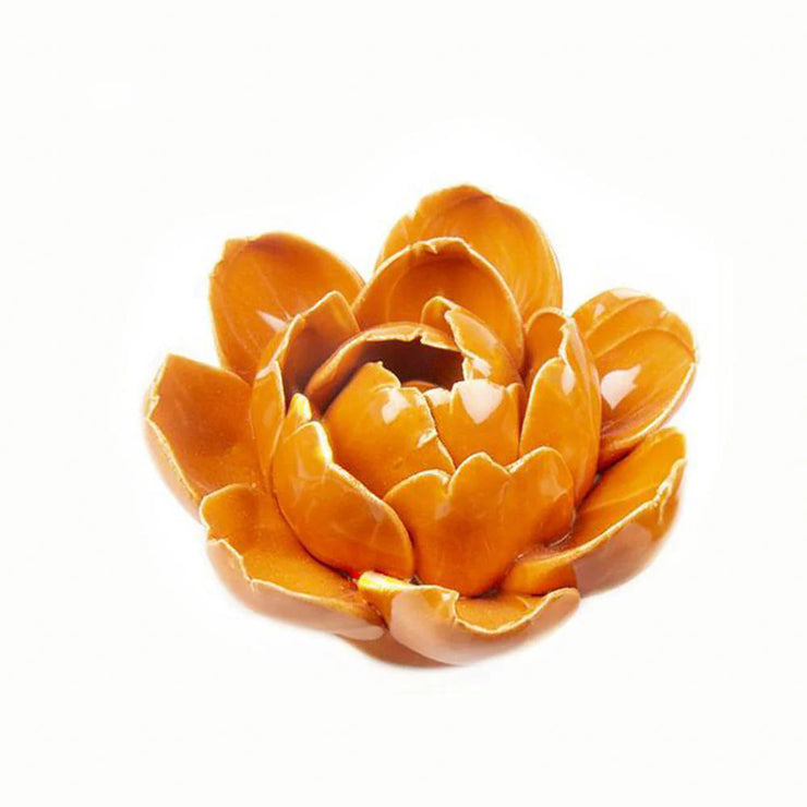 Ceramic Flower -orange 7