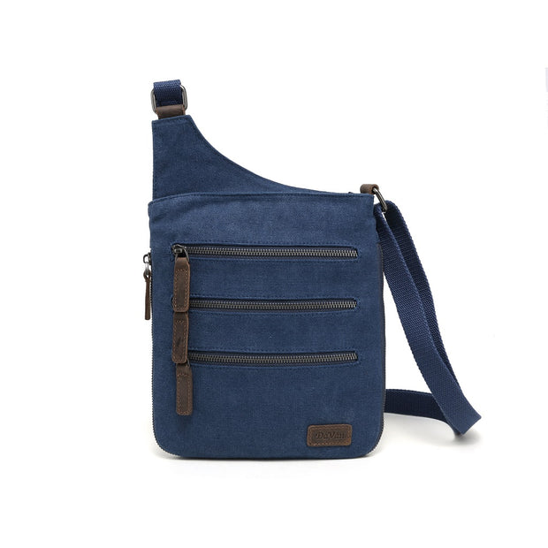 Small canvas shoulder bag flat