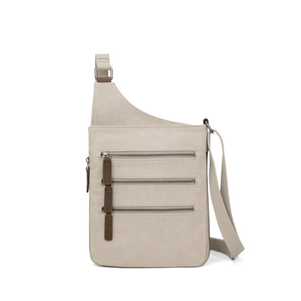 Small canvas shoulder bag flat