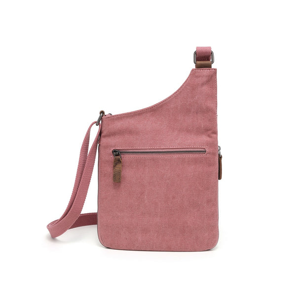 Small canvas shoulder bag flat
