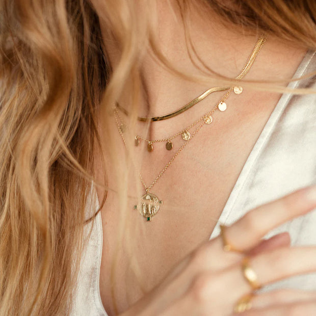 Alceste gold necklace