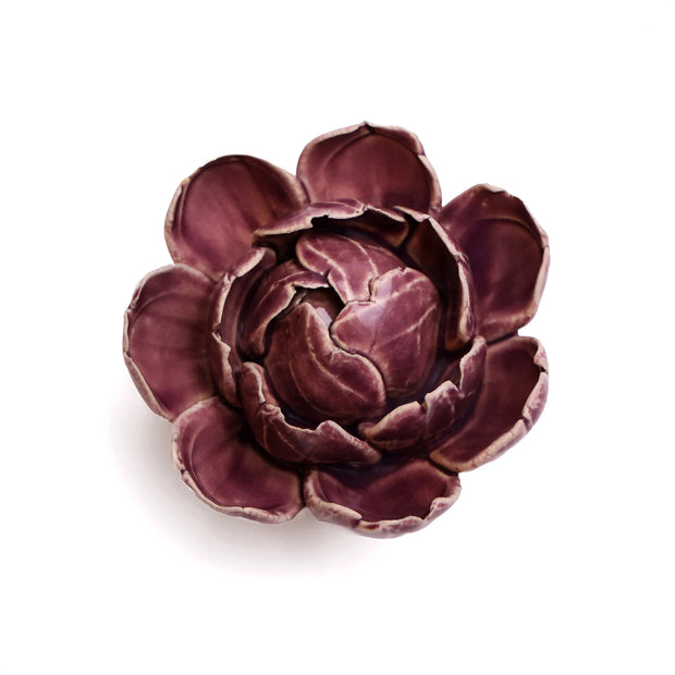 Ceramic Flower - Peony purple 11