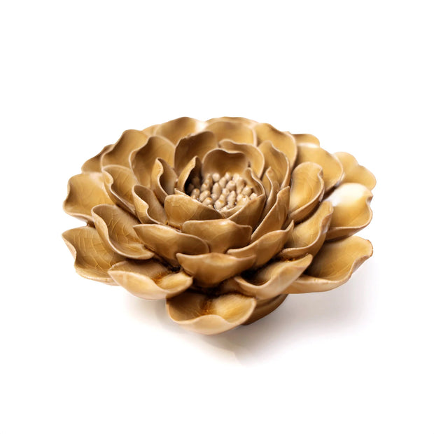 Ceramic Flower - caramel