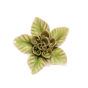 Ceramic Flower - Green lotus boxed