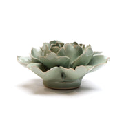 Ceramic Flower - seafoam rose