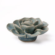 Ceramic Flower -teal Ranunculus