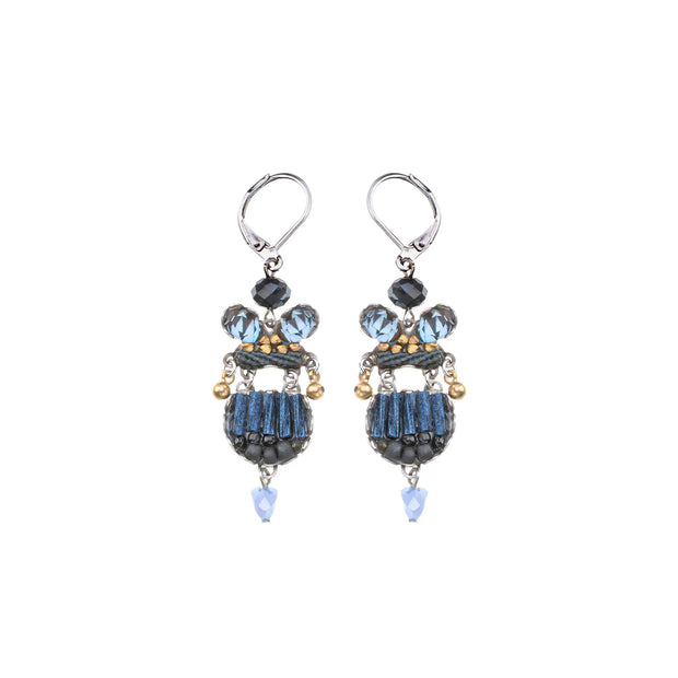 Ayala Bar Indigo Summits Set, Leila Earrings