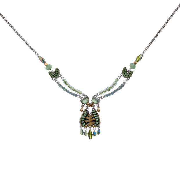 Ayala Bar Eucalyptus Set, Meadow Necklace
