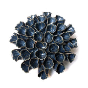 Ceramic Flower -polyp blue 6 large