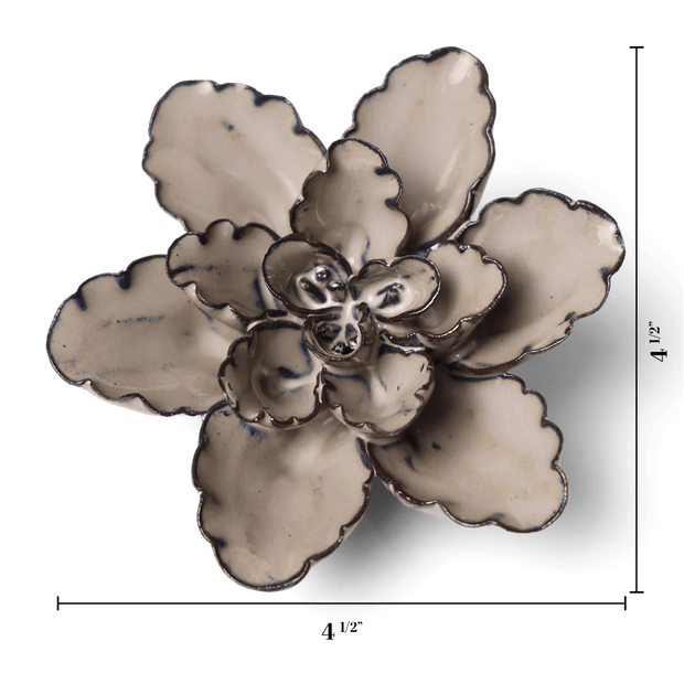 Chive Ceramic Flower Latte Empress Lotus