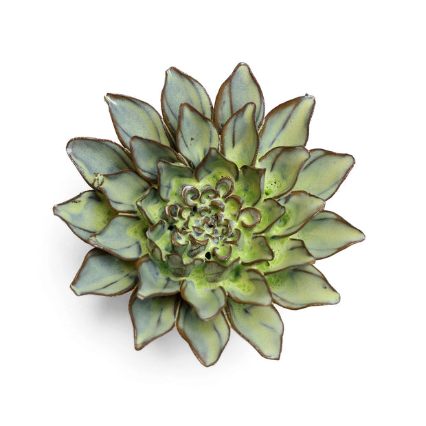 Ceramic Flower -green 8