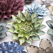 Ceramic Flower -green 8