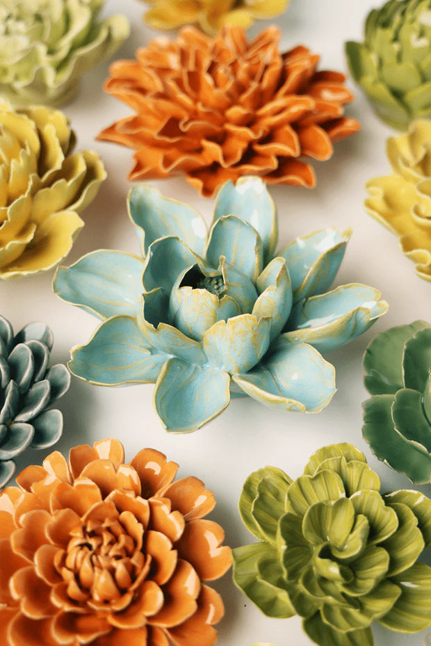 Chive Ceramic Flower blue Aurora Water Lily