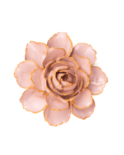 Chive Ceramic Flower Rose Pink Camellia
