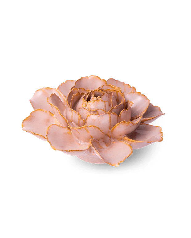 Chive Ceramic Flower Rose Pink Camellia