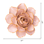 Chive Ceramic Flower Rose Pink Camellia