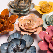 Chive Ceramic Flower Warm pink Cloni Ranunculus