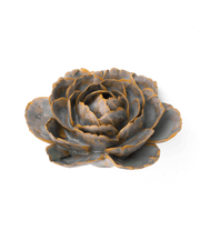 Chive Ceramic Flower muddy blue English Rose
