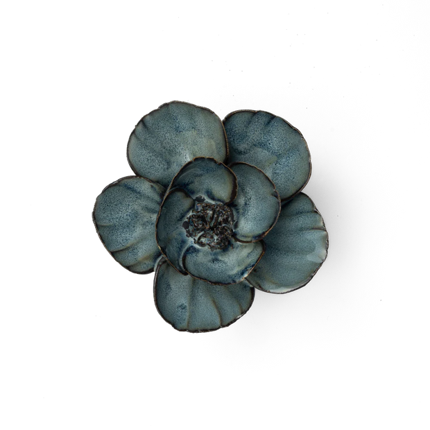 Chive Ceramic Flower Blue Poppy