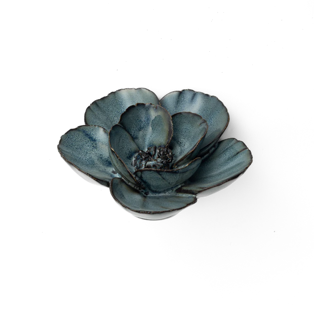 Chive Ceramic Flower Blue Poppy