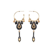 Ayala Bar Gilded Black, Orzia Earrings