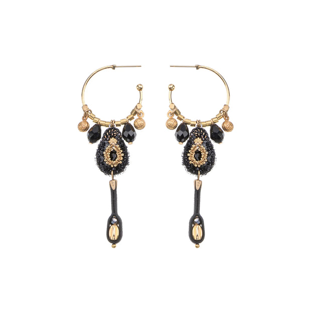 Ayala Bar Gilded Black, Orzia Earrings
