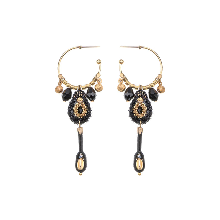 Ayala Bar Gilded Black, Orzia Earrings