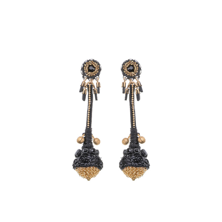 Ayala Bar Gilded Black, Ebonia Earrings