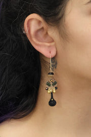 Ayala Bar Gilded Black Set, Vuloria Earrings