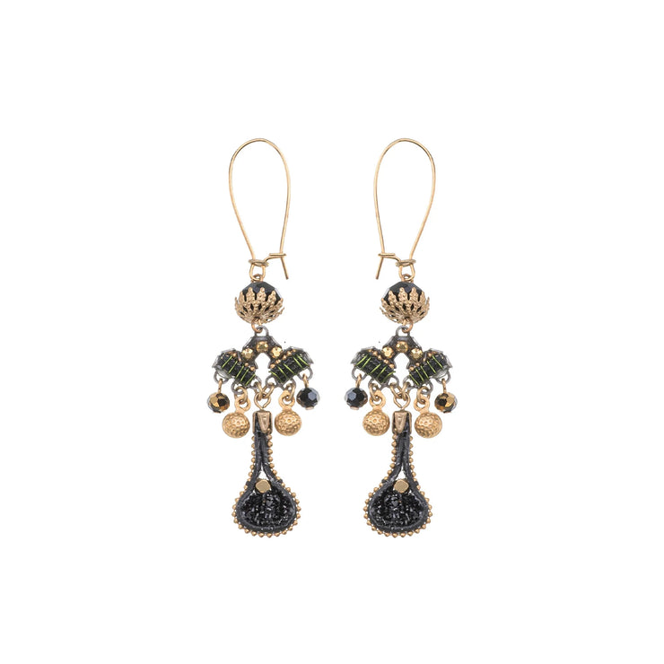 Ayala Bar Gilded Black Set, Vuloria Earrings