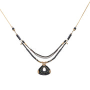Ayala Bar Gilded Black Set, Zaffira Necklace