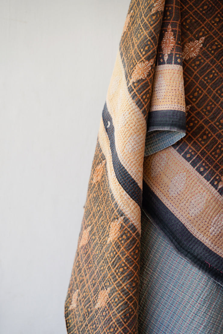Vintage Kantha quilt one of a kind #240