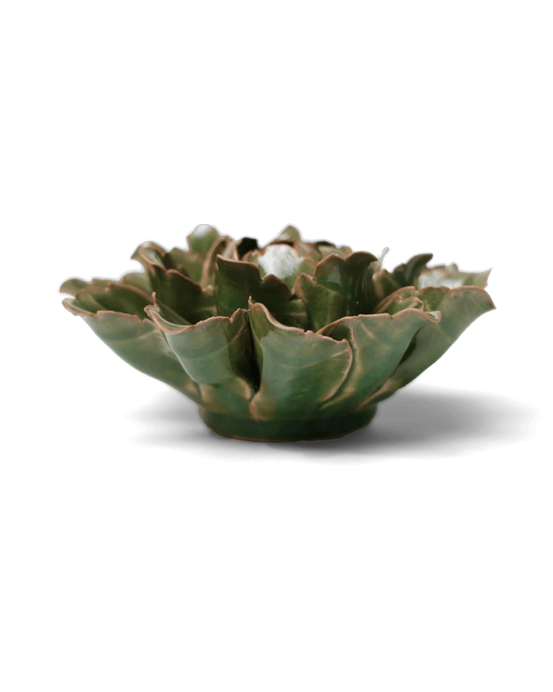 Chive Ceramic Flower Avocado Green Sorbet Peony