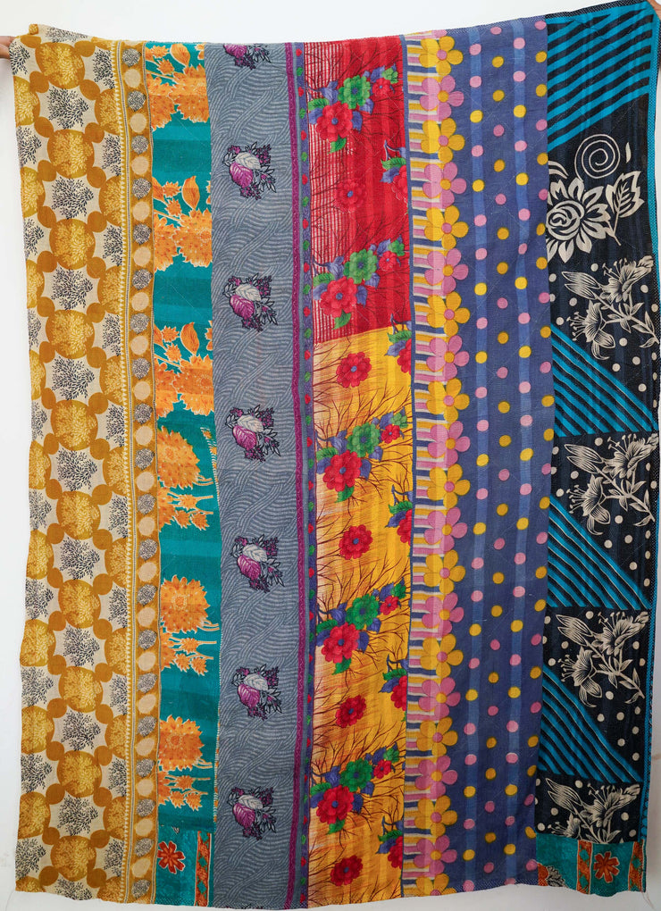 Vintage Kantha quilt one of a kind #504