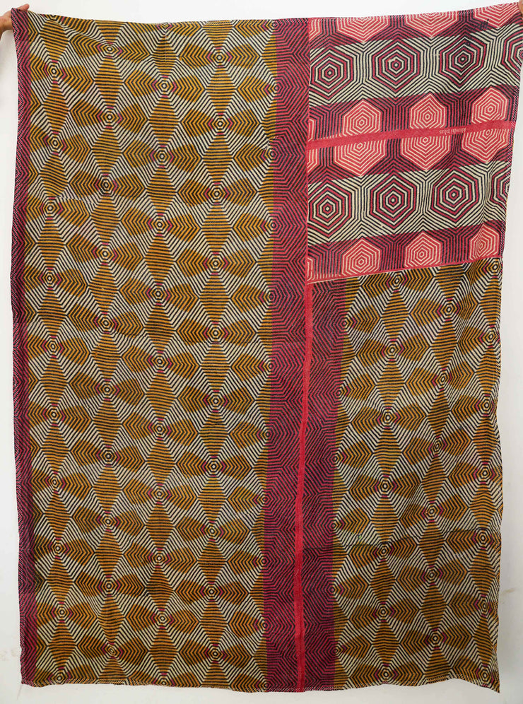Vintage Kantha quilt one of a kind #504