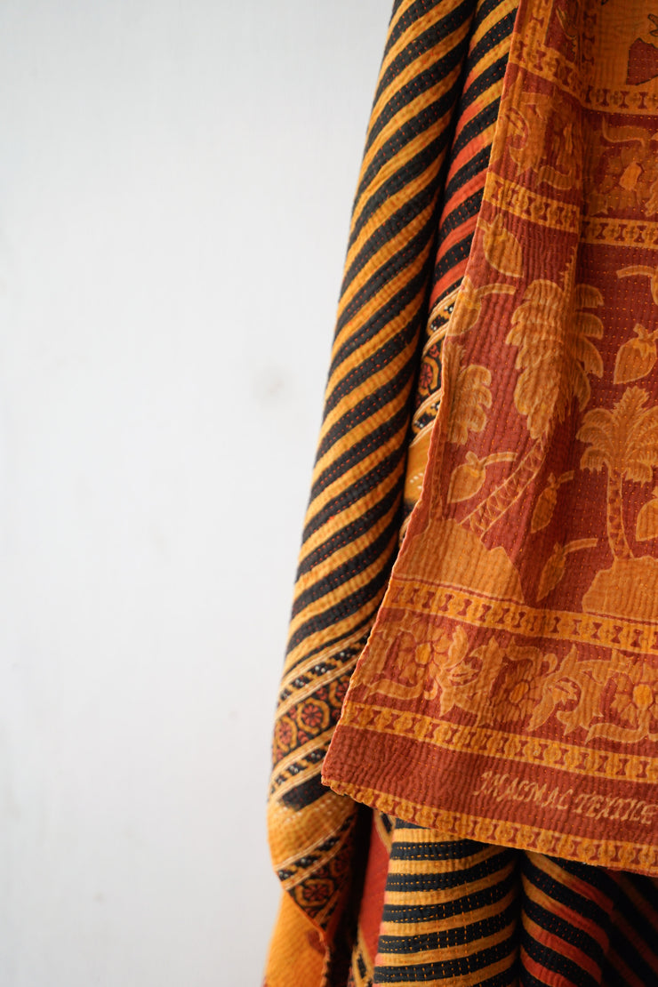 Vintage Kantha quilt one of a kind #616