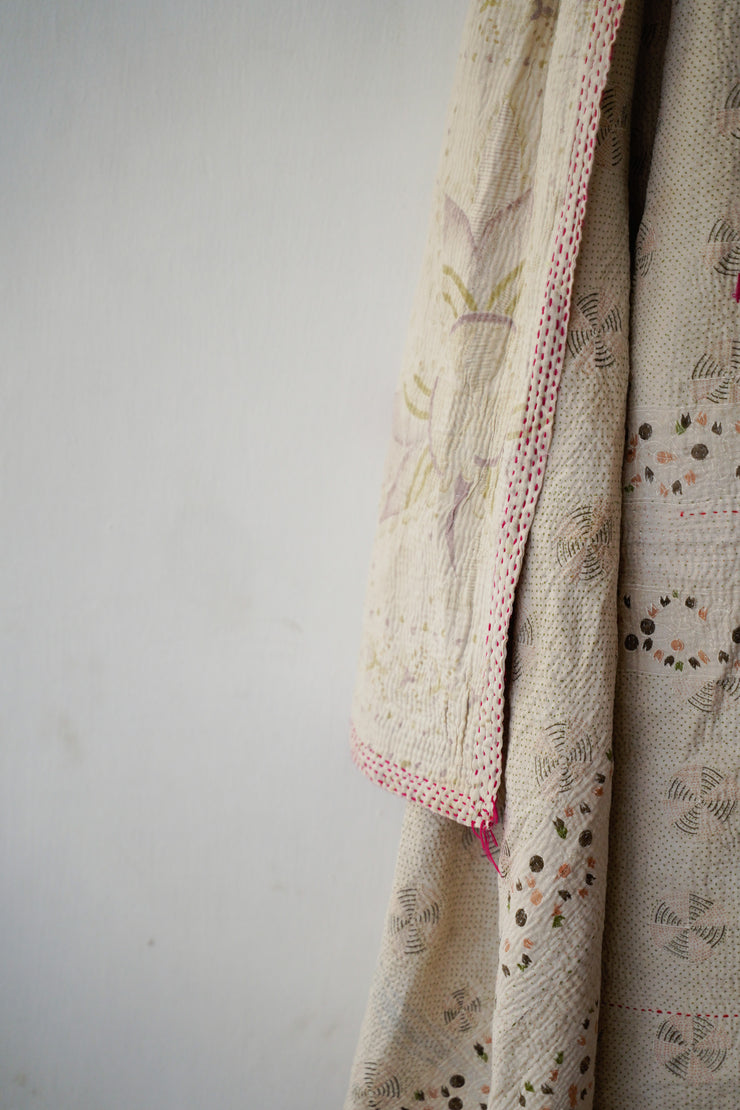 Vintage Kantha quilt one of a kind #629