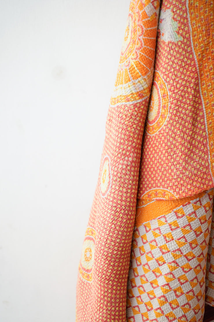Vintage Kantha quilt one of a kind #635