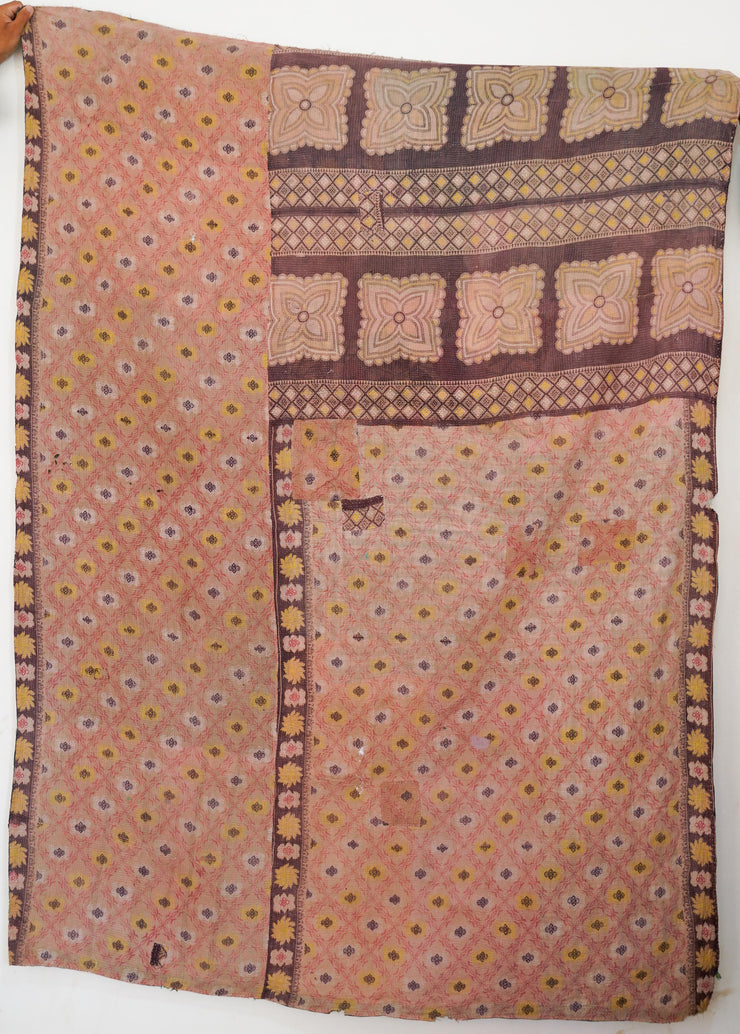 Vintage Kantha quilt one of a kind #661