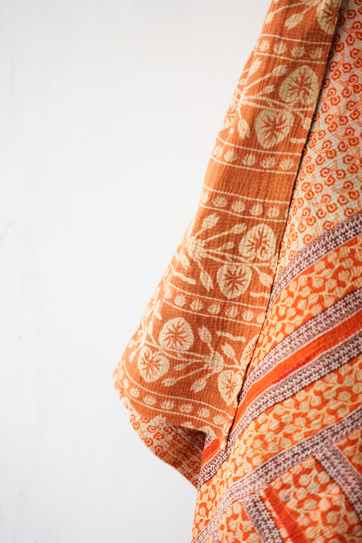 Vintage Kantha quilt one of a kind #704