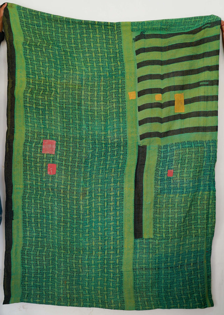 Vintage Kantha quilt one of a kind #706
