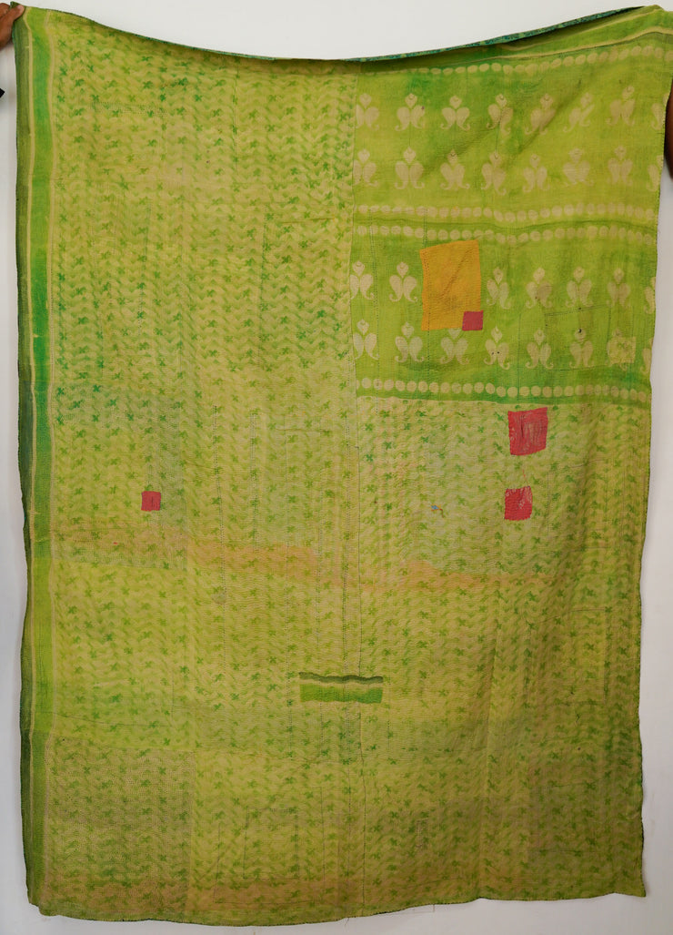 Vintage Kantha quilt one of a kind #706