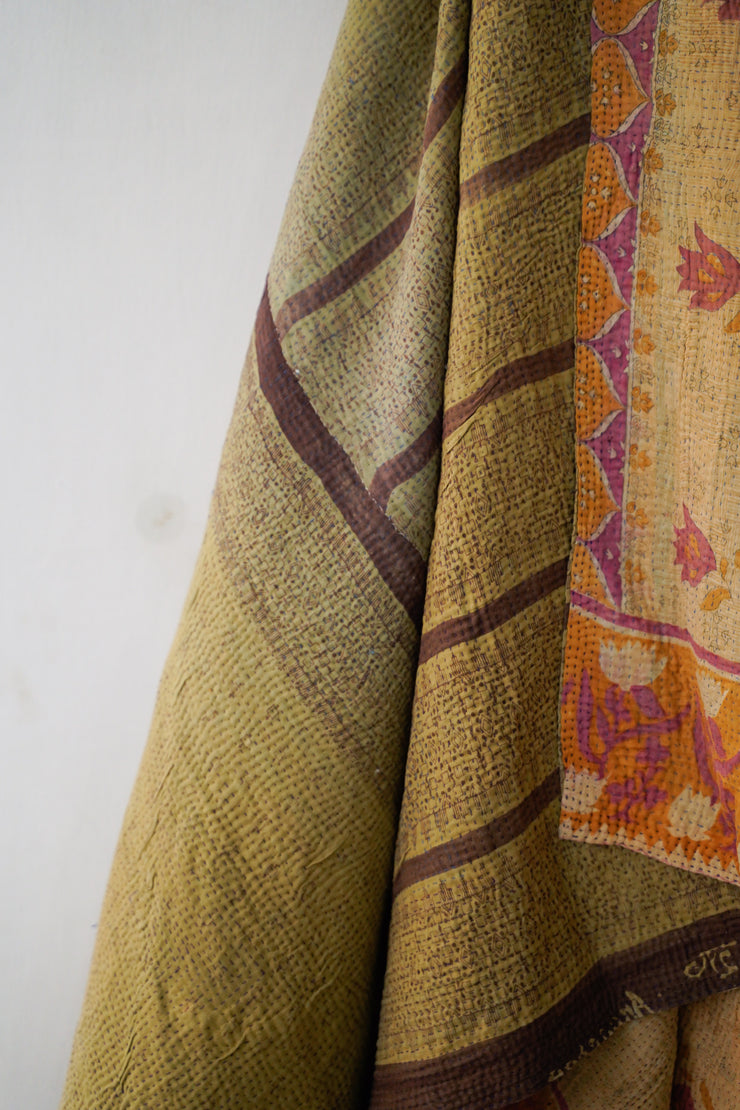 Vintage Kantha quilt one of a kind #760